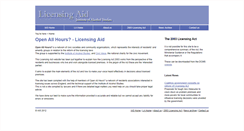 Desktop Screenshot of licensingaid.org.uk